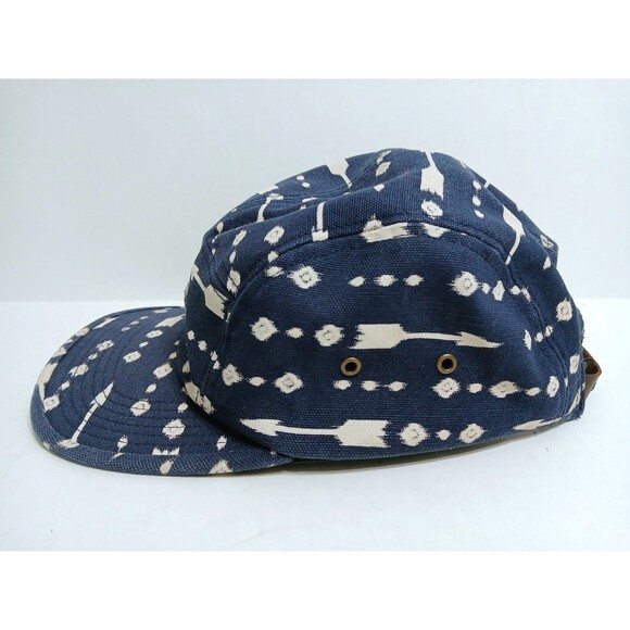 Obey Propaganda 5 Panel Ball Cap  Blue Canvas Arrows Diamonds Southwest Tribal - Picture 3 of 8